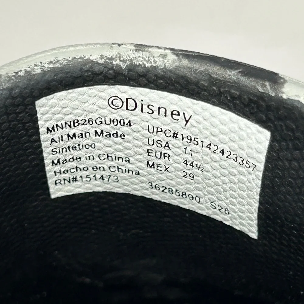 Disney Nightmare Before Christmas Jack Skellington Clogs Gray Black Mens 11 NEW